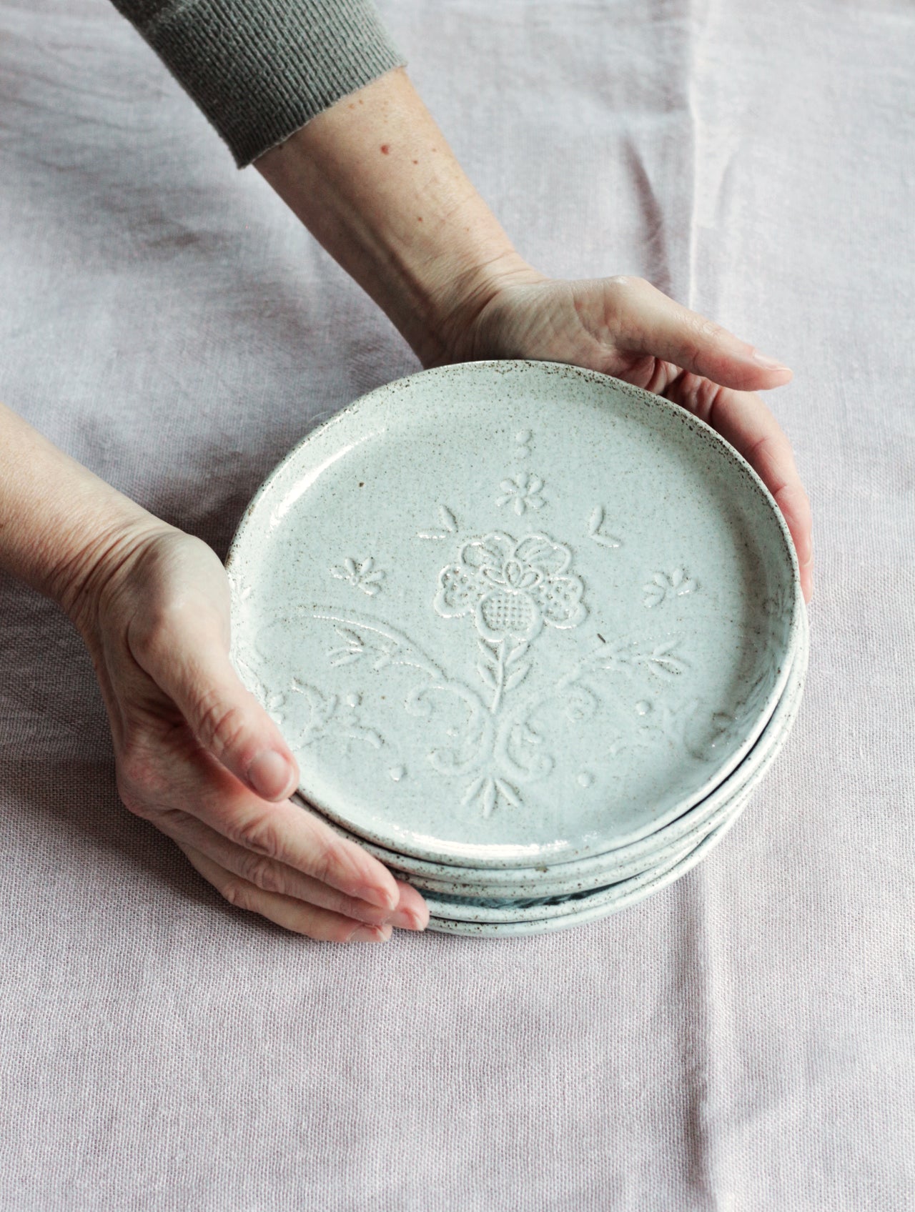 Lace dessert plate