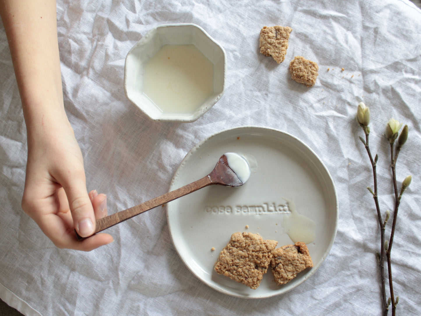 piatto DESSERT PLATE "cose semplici/SIMPLE THINGS" - giovelab