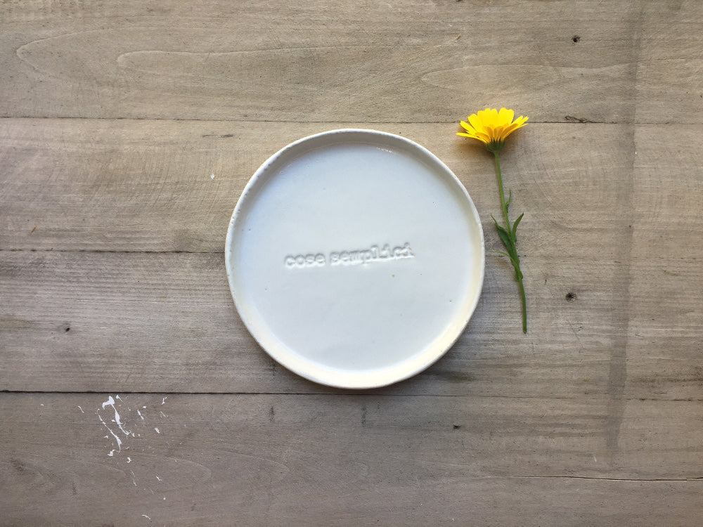 piatto DESSERT PLATE "cose semplici/SIMPLE THINGS" - giovelab