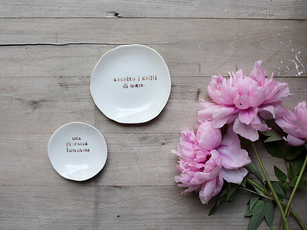 piattini su richiesta “POETRY” CUSTOM PLATES - giovelab